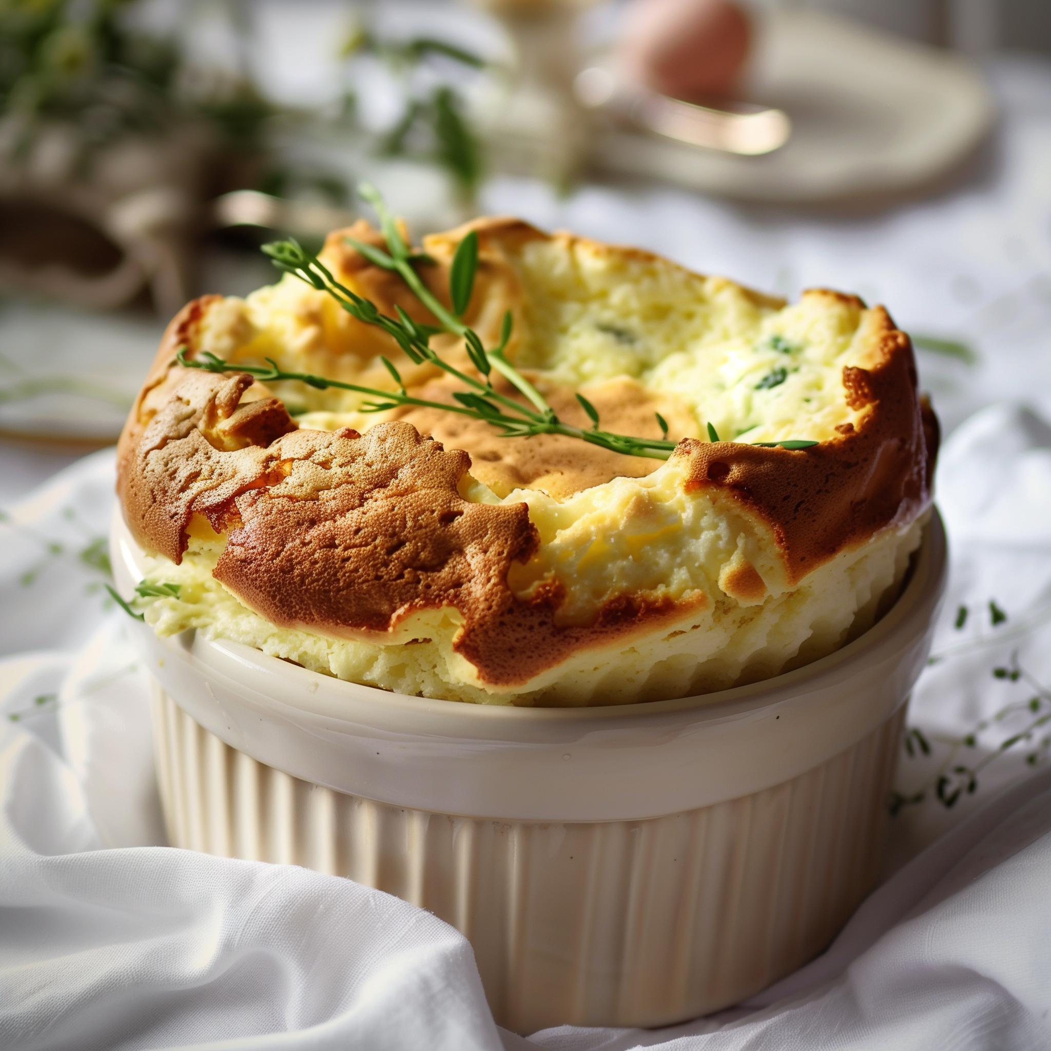 Soufflé au fromage et à l’estragon