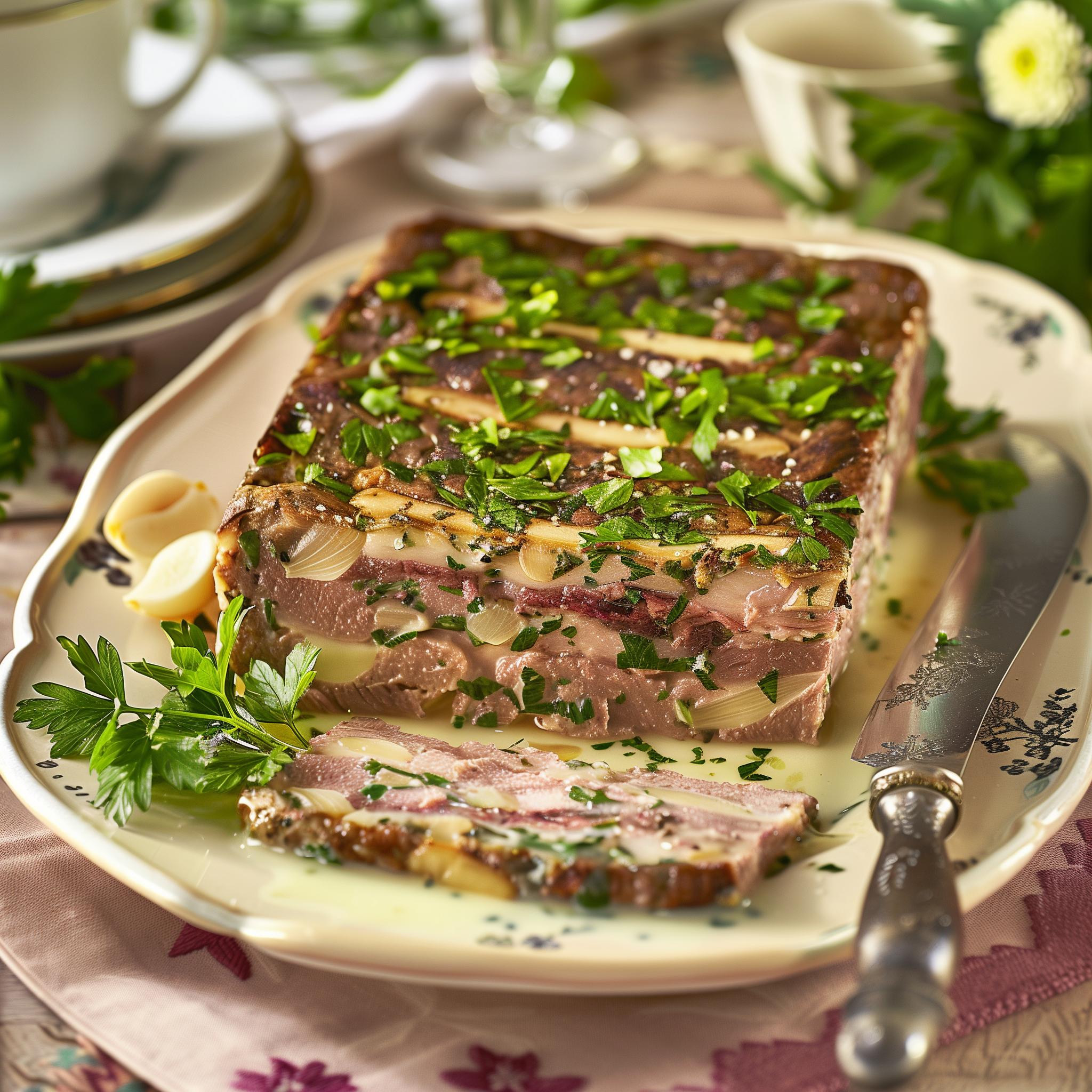 Terrine d’agneau aux herbes